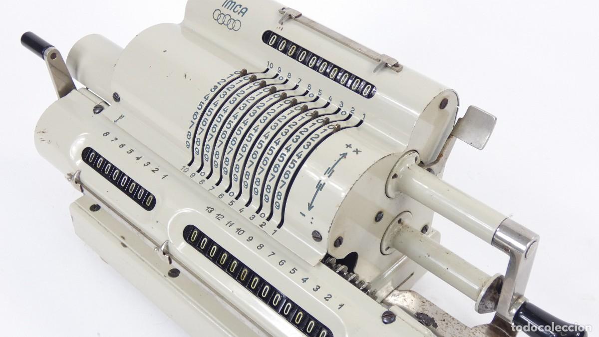 Antig&uuml;edades: CALCULADORA IMCA A&Ntilde;O 1955 RECHENMASCHINE ADDING MACHINE - Foto 6