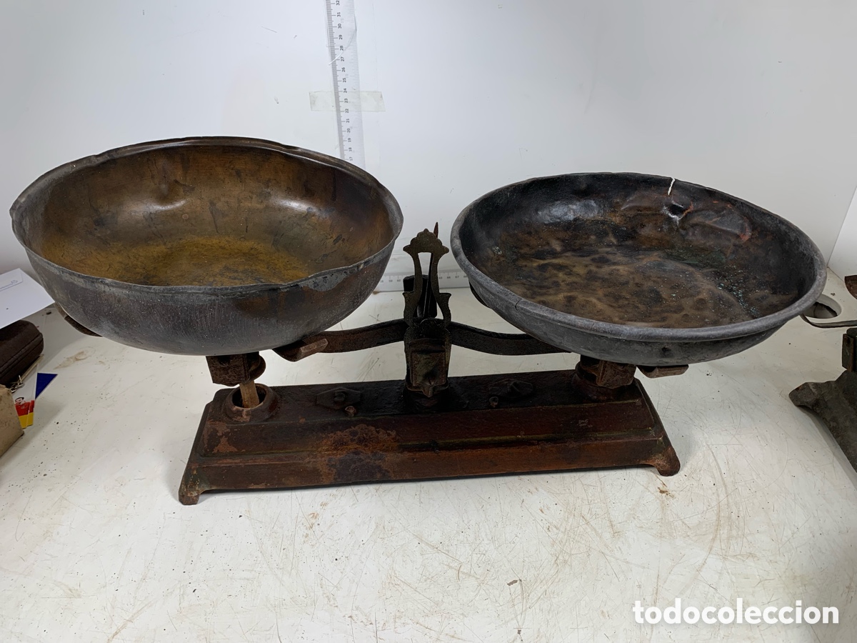 Antig&uuml;edades: 01_ Antigua balanza de peso - Foto 2