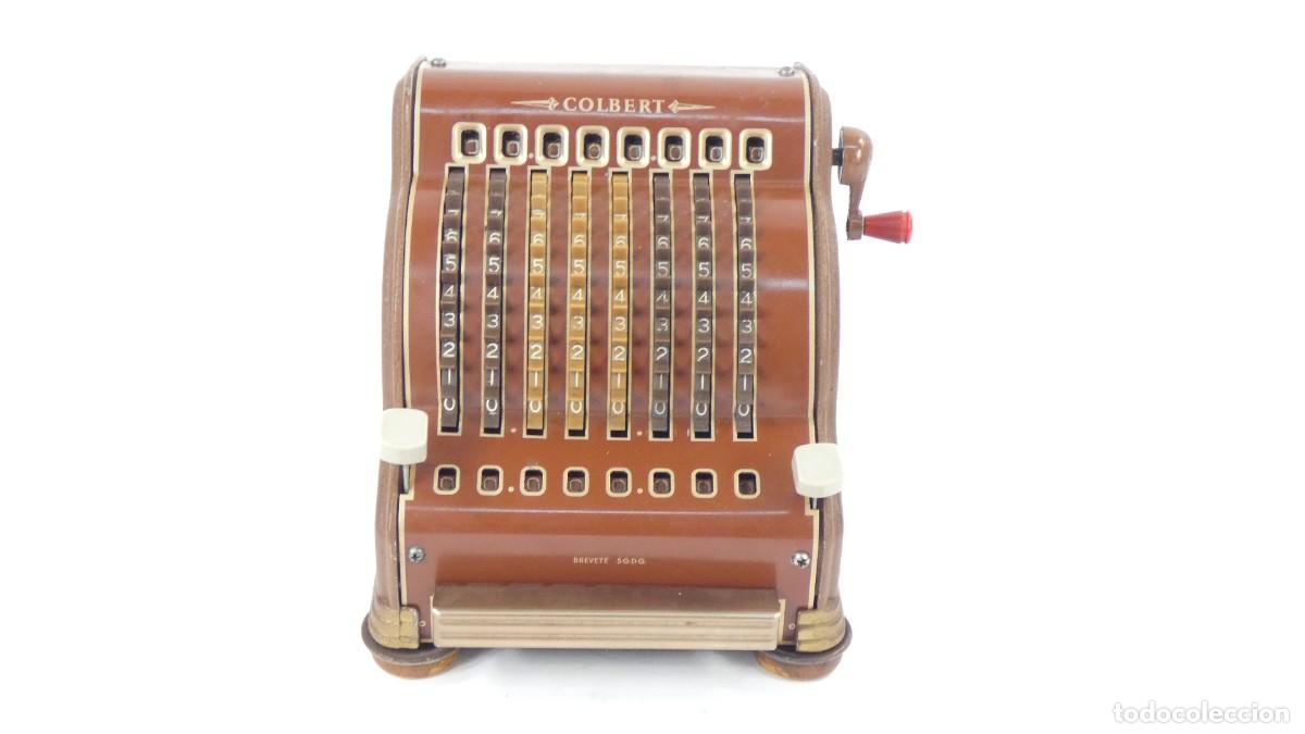 Antig&uuml;edades: CALCULADORA SUMADORA COLBERT A&Ntilde;O 1957 RECHENMASCHINE ADDING MACHINE - Foto 1