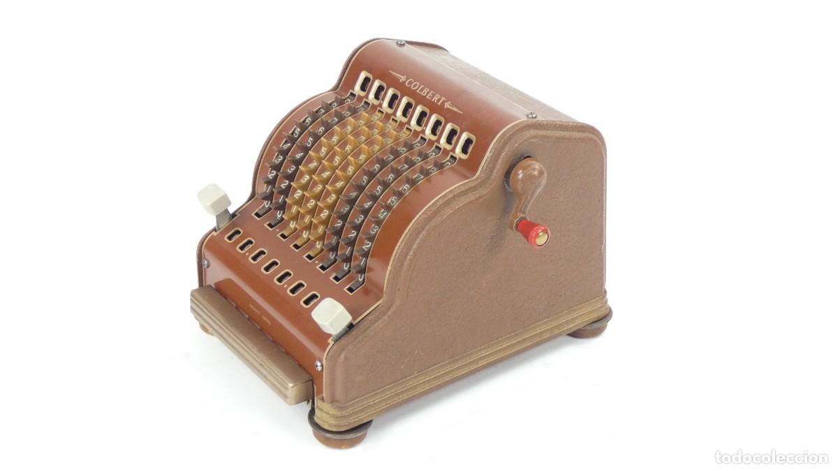 Antig&uuml;edades: CALCULADORA SUMADORA COLBERT A&Ntilde;O 1957 RECHENMASCHINE ADDING MACHINE - Foto 4