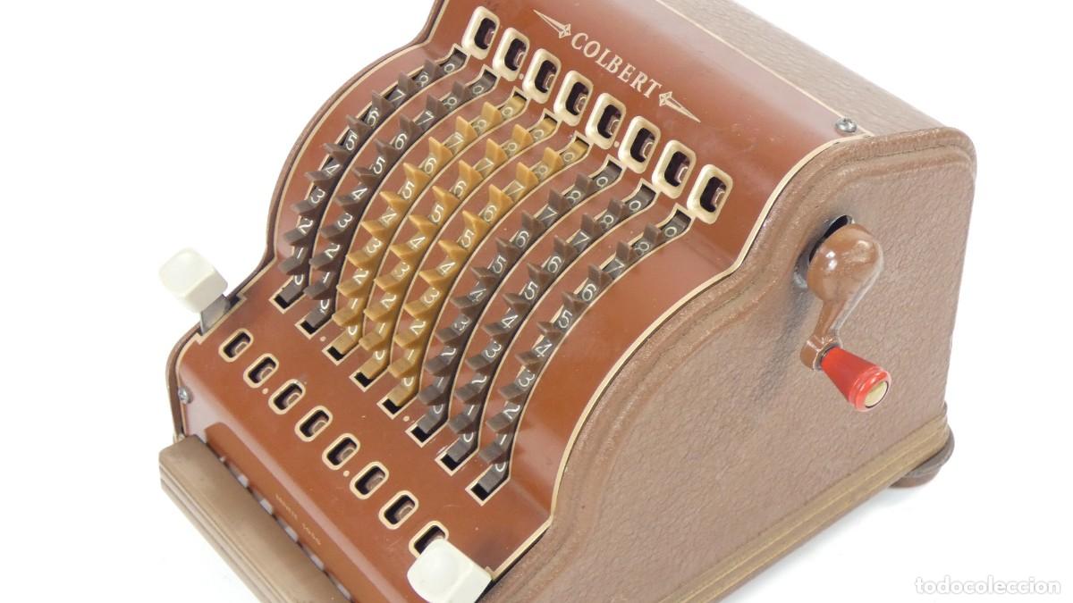 Antig&uuml;edades: CALCULADORA SUMADORA COLBERT A&Ntilde;O 1957 RECHENMASCHINE ADDING MACHINE - Foto 5