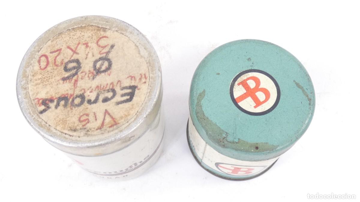 Antig&uuml;edades: 2 LATAS CINTAS DE CALCULADORAS SUMADORA ADDING MACHINE RECHENMASCHINE - Foto 5