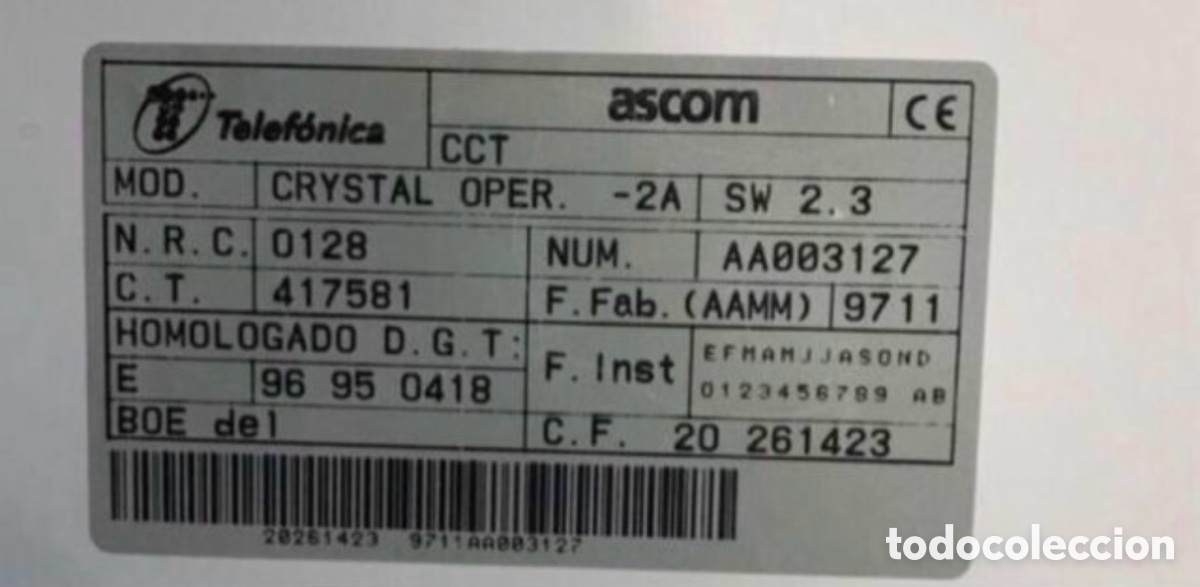 Tel&eacute;fonos: Tel&eacute;fono Telef&oacute;nica Crystal Netcom Neris - Foto 4