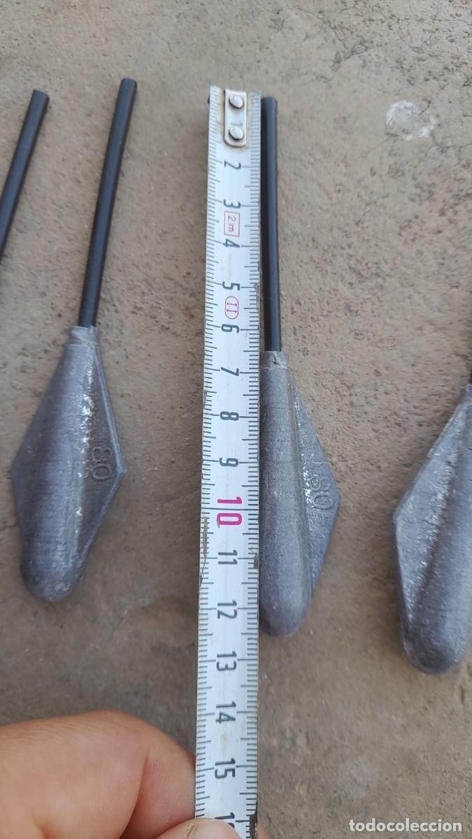 Antig&uuml;edades: 5 Plomo de pesca plomada pesa - Foto 2