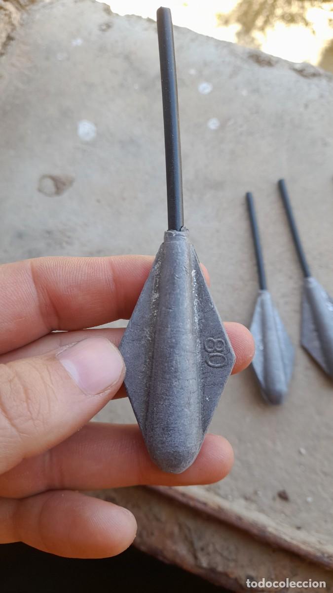 Antig&uuml;edades: 5 Plomo de pesca plomada pesa - Foto 3