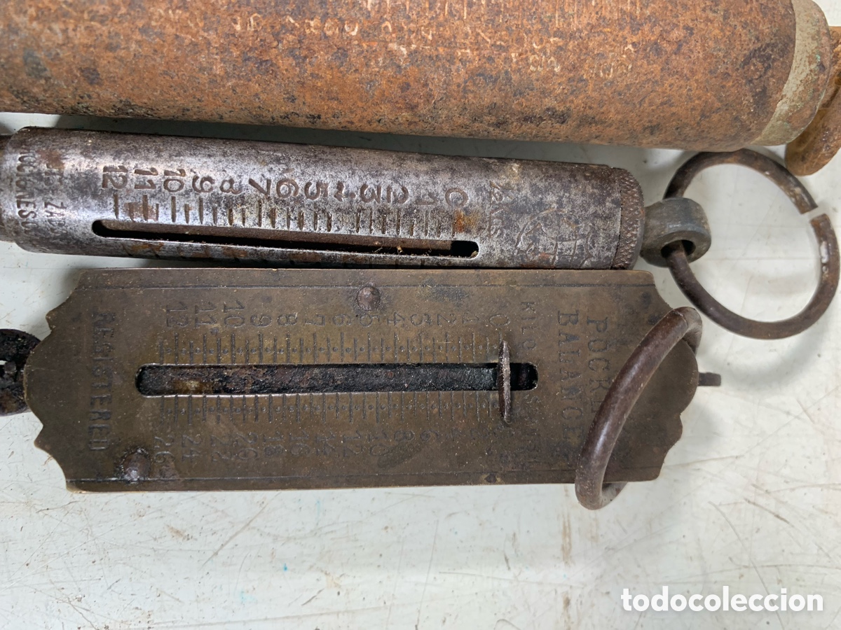 Antig&uuml;edades: 01_ balanzas de bolsillo - Foto 2