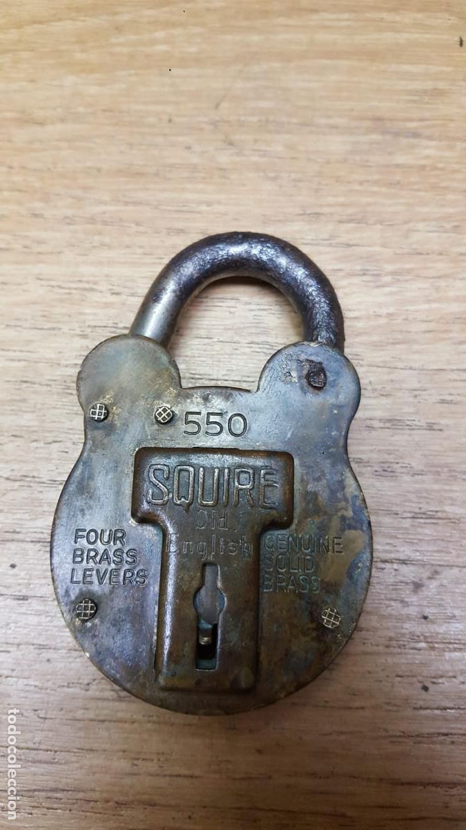 Antig&uuml;edades: ANTIGUO CANDADO INGLES-SQUIRE-SIN LLAVE - Foto 1
