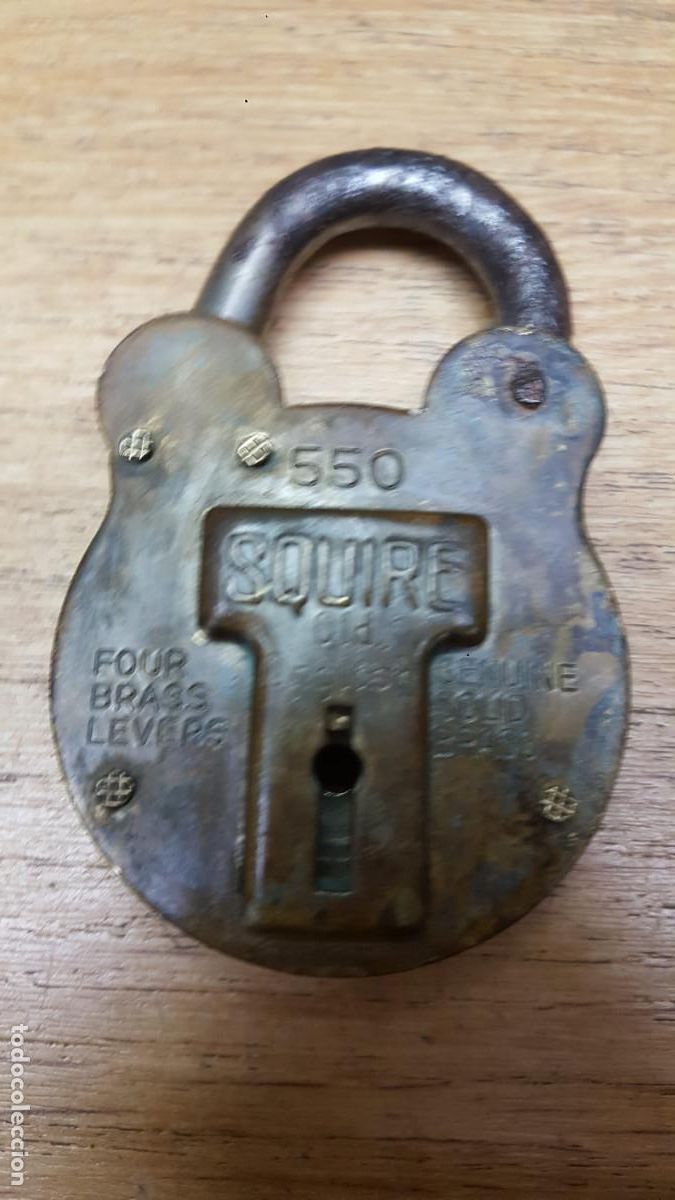 Antig&uuml;edades: ANTIGUO CANDADO INGLES-SQUIRE-SIN LLAVE - Foto 2
