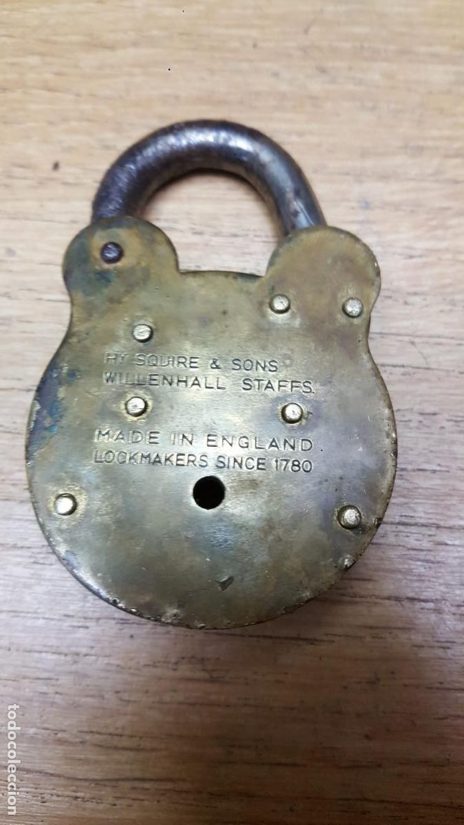 Antig&uuml;edades: ANTIGUO CANDADO INGLES-SQUIRE-SIN LLAVE - Foto 3