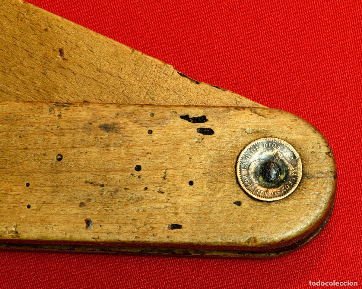Antig&uuml;edades: 4 Escuadras de Ebanista antiguas de madera - Foto 8