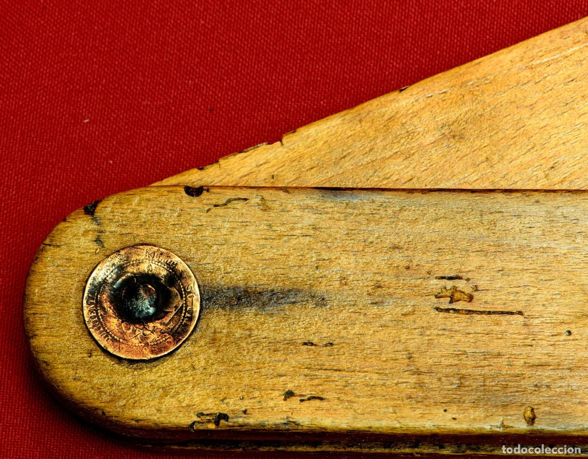 Antig&uuml;edades: 4 Escuadras de Ebanista antiguas de madera - Foto 12
