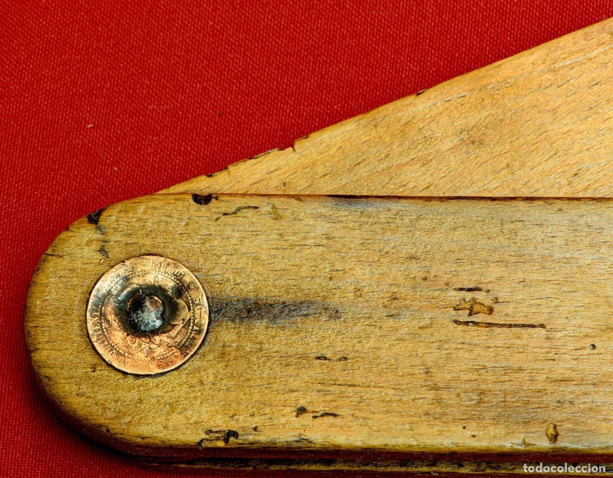 Antig&uuml;edades: 4 Escuadras de Ebanista antiguas de madera - Foto 13