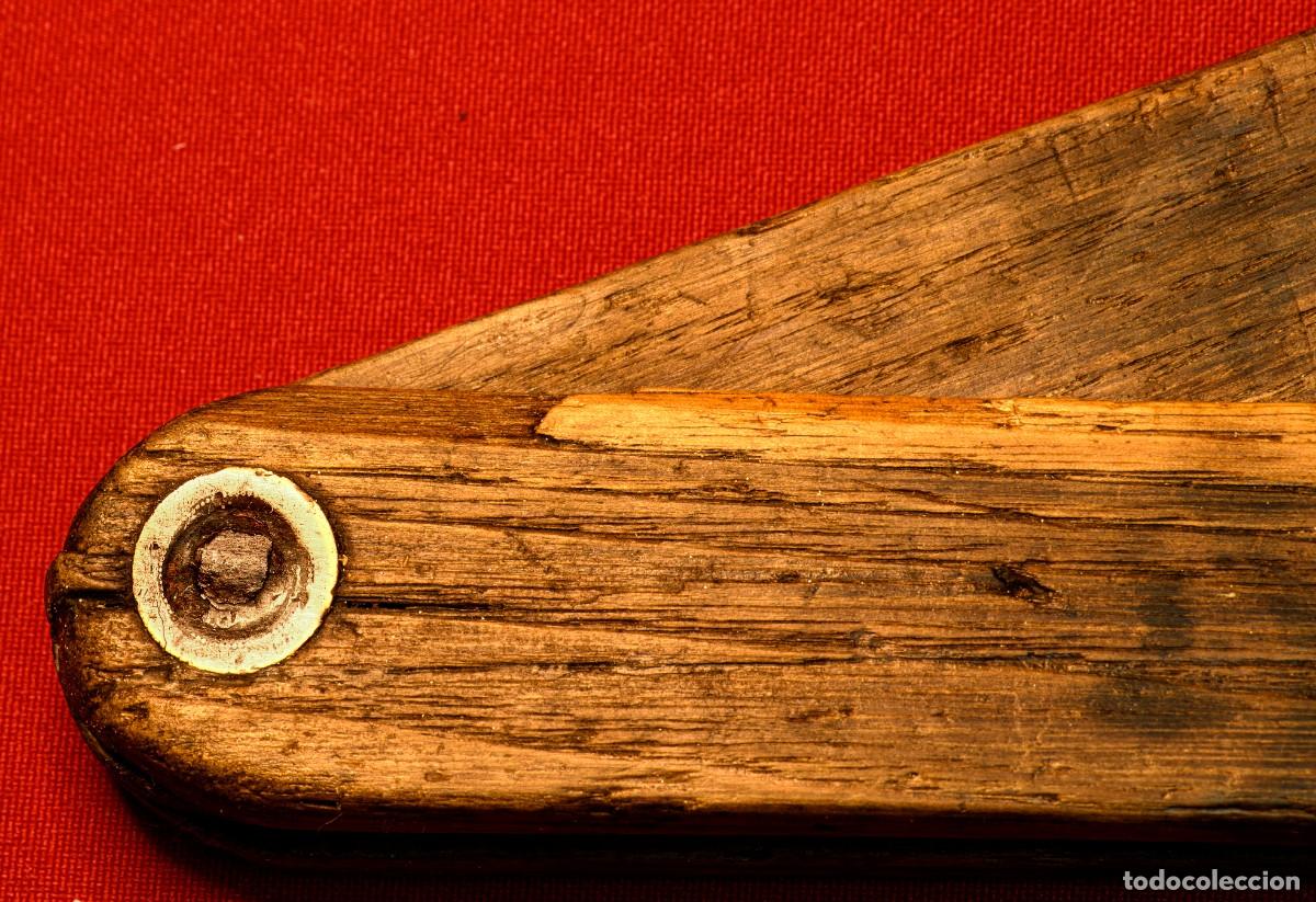 Antig&uuml;edades: 4 Escuadras de Ebanista antiguas de madera - Foto 15