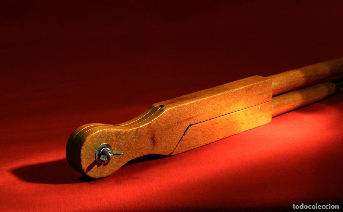 Antig&uuml;edades: Antiguo Comp&aacute;s de escuela de Haya de 40cm - Foto 4