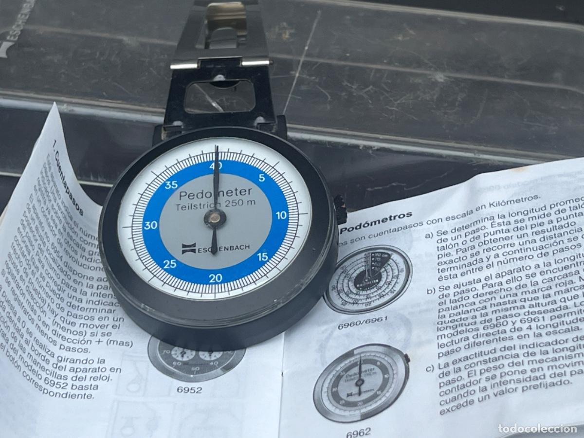 Antig&uuml;edades: Pod&oacute;metro mec&aacute;nico en su caja y con instrucciones - Foto 3