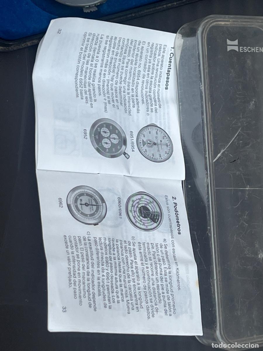 Antig&uuml;edades: Pod&oacute;metro mec&aacute;nico en su caja y con instrucciones - Foto 6