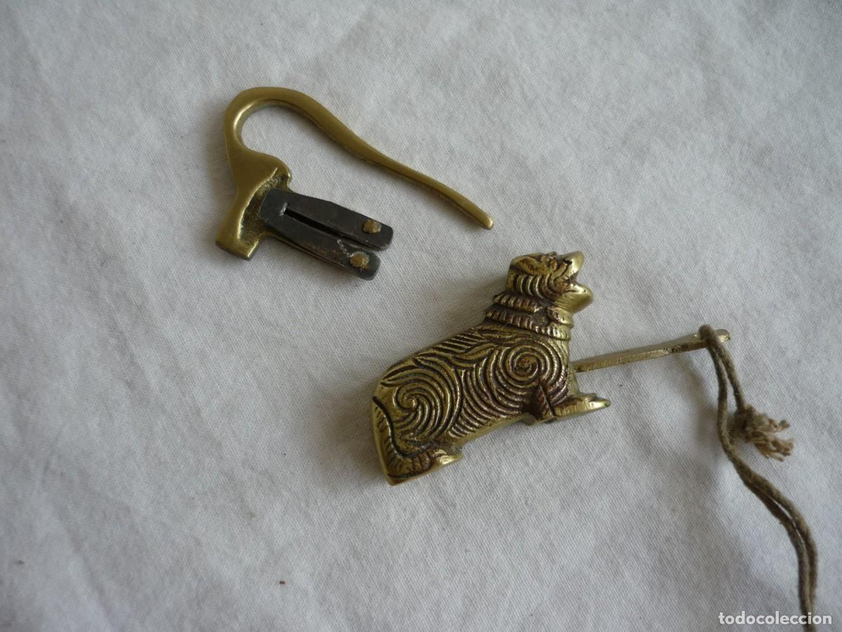 Antig&uuml;edades: Candado de bronce en forma de le&oacute;n - Foto 6