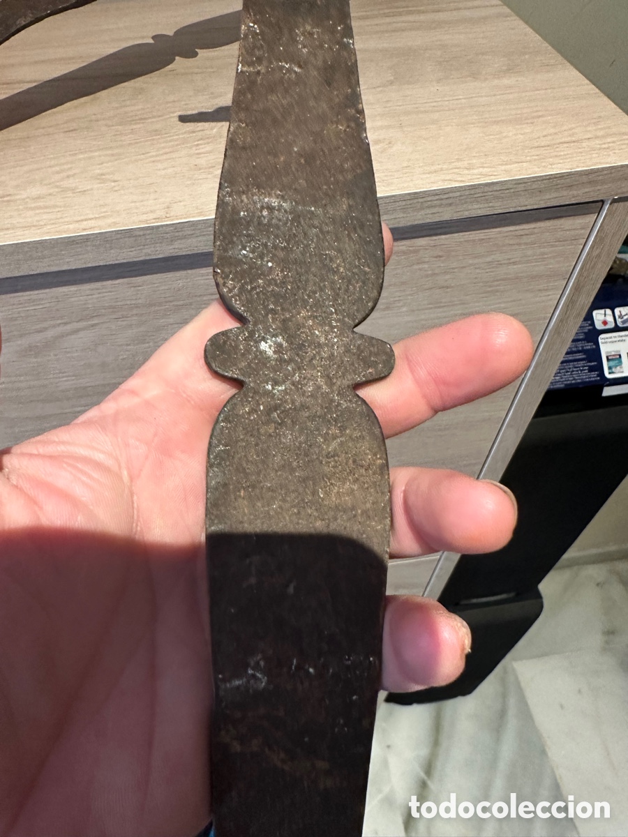 Antig&uuml;edades: Lote de 2 apliques de hierro antiguos - Foto 3
