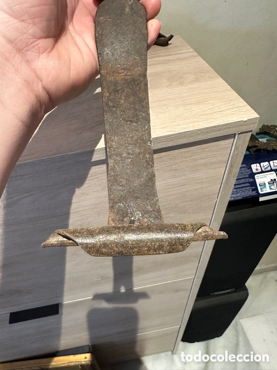 Antig&uuml;edades: Lote de 2 apliques de hierro antiguos - Foto 7