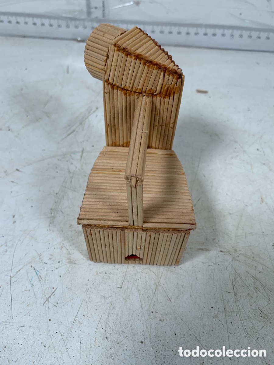 Antig&uuml;edades: 01_ plancha hecha con palos de madera - Foto 3