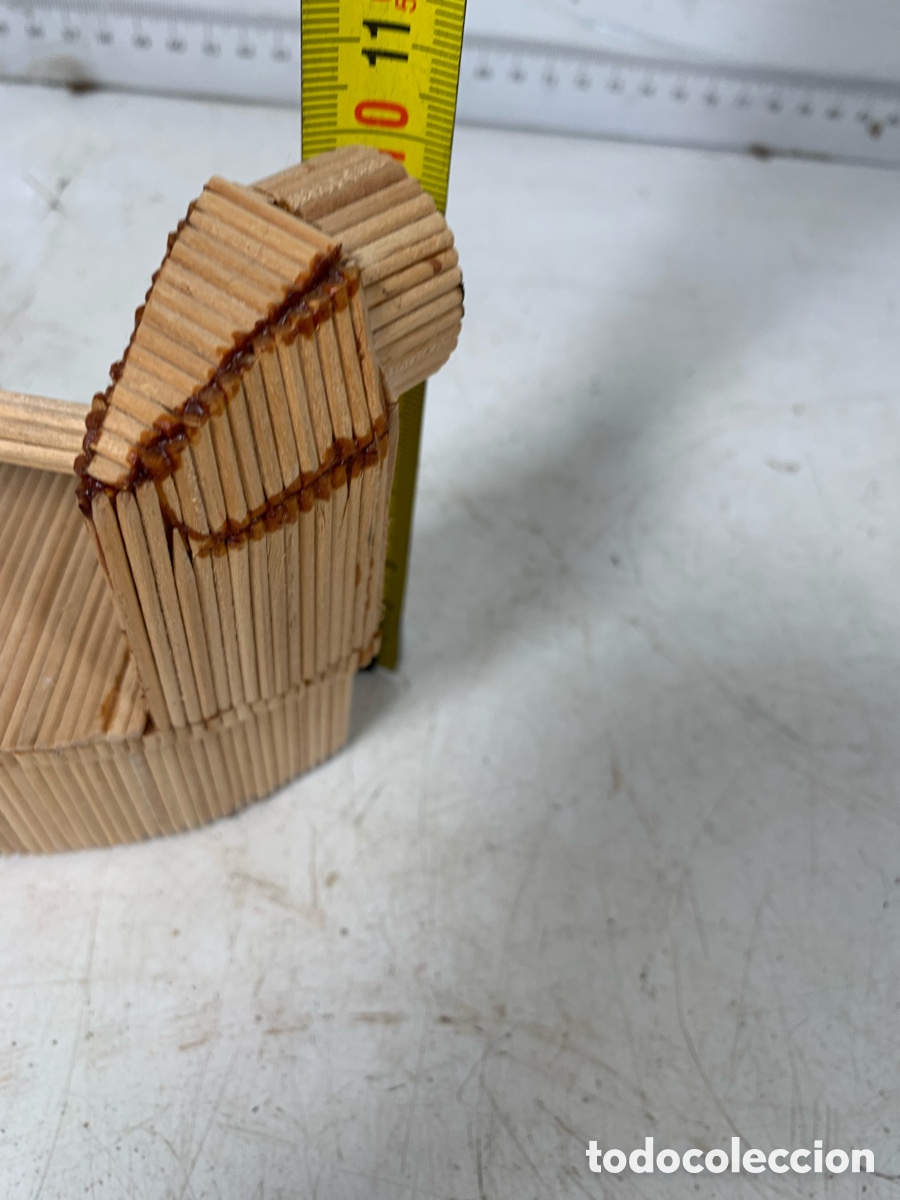 Antig&uuml;edades: 01_ plancha hecha con palos de madera - Foto 6