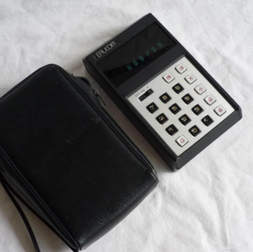 Antig&uuml;edades: Calculadora japonesa Erucom funcionando funda original - Foto 1