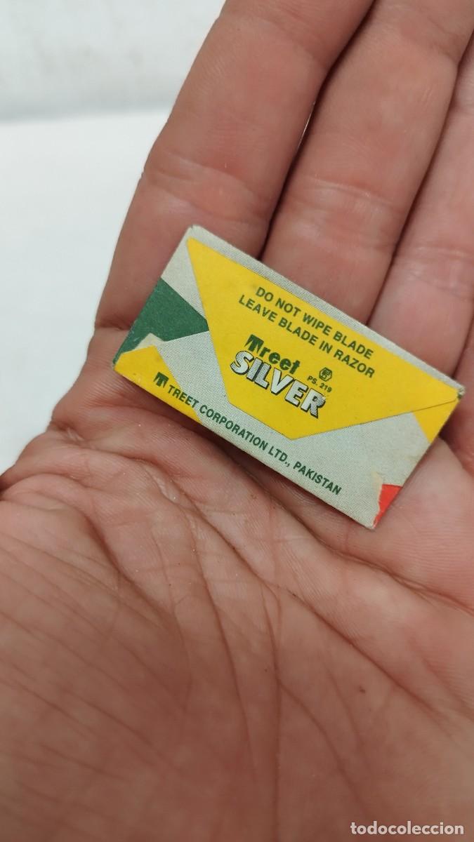 Antig&uuml;edades: Antigua HOJA de afeitar Treet Silver - Foto 2