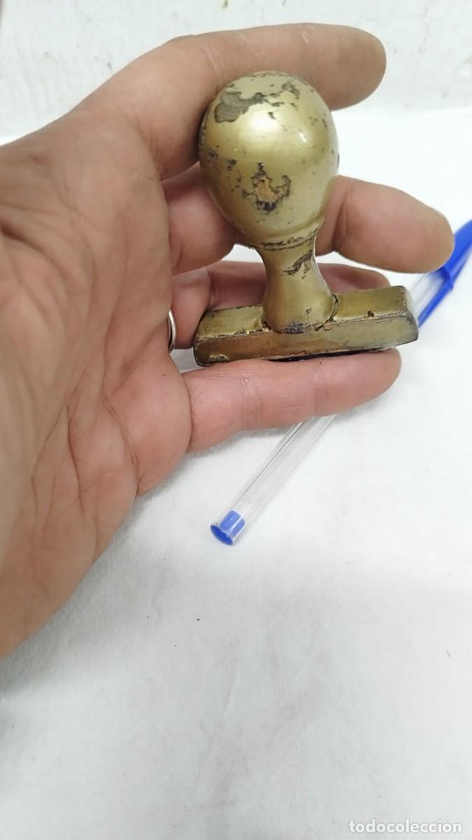 Antig&uuml;edades: Antiguo tamp&oacute;n de tinta,de cobrado - Foto 5