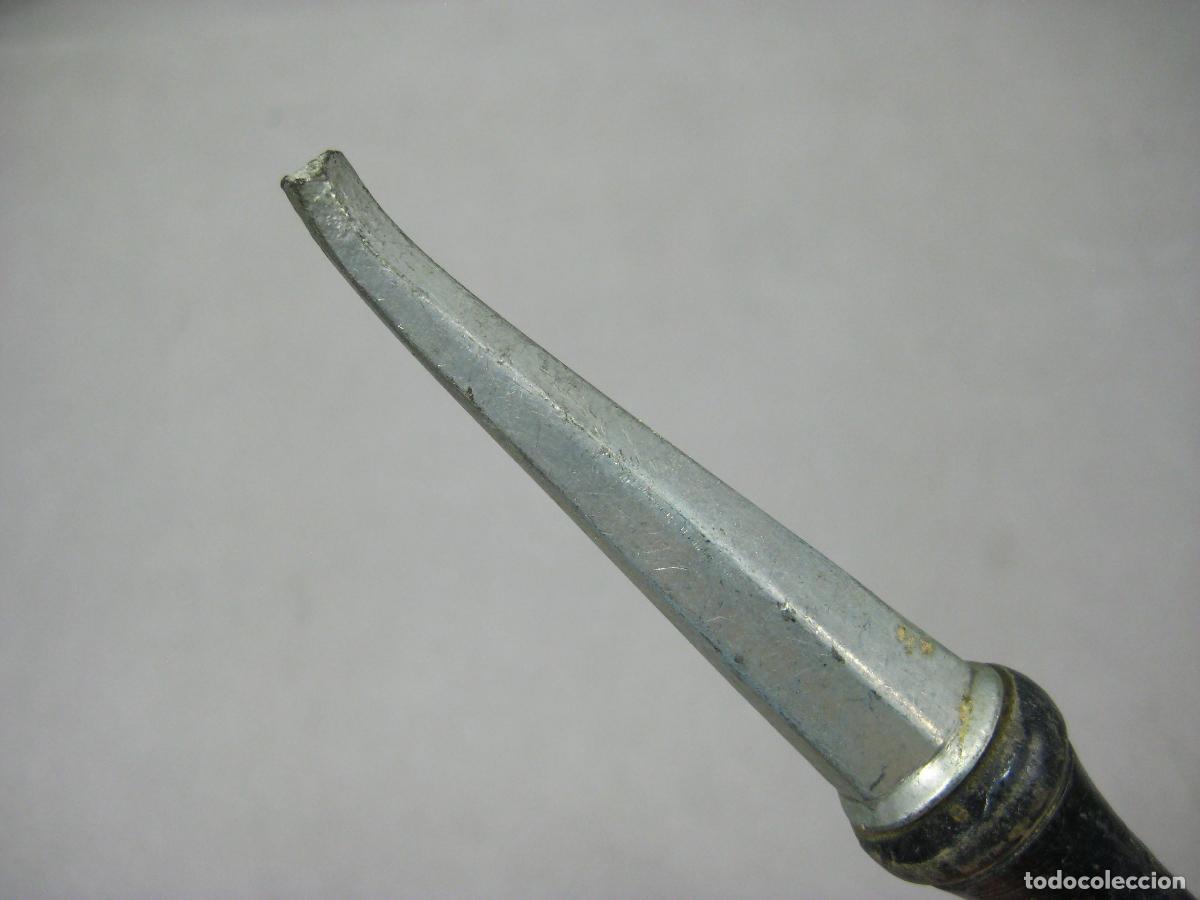 Antig&uuml;edades: ANTIGUA HERRAMIENTA PARTIDA DE 22,5 CM. DE LARGO - Foto 2