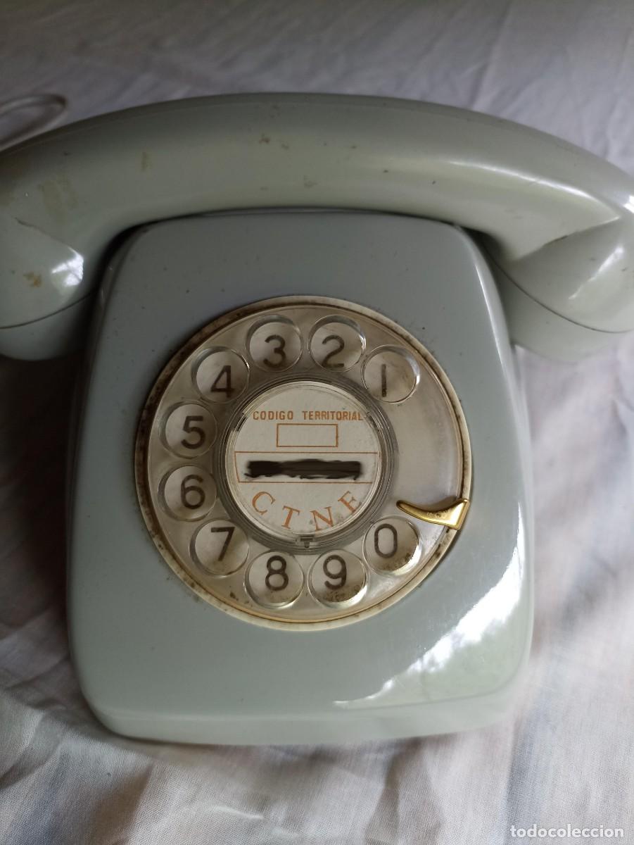 Tel&eacute;fonos: Tel&eacute;fono heraldo con n&uacute;meros dorados - Foto 2