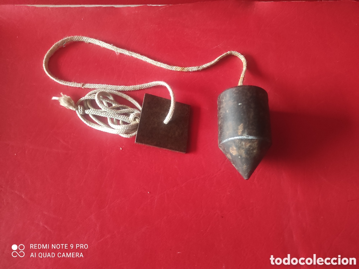 Antig&uuml;edades: Antiguo plomo o plomada realizado en hierro - Foto 1