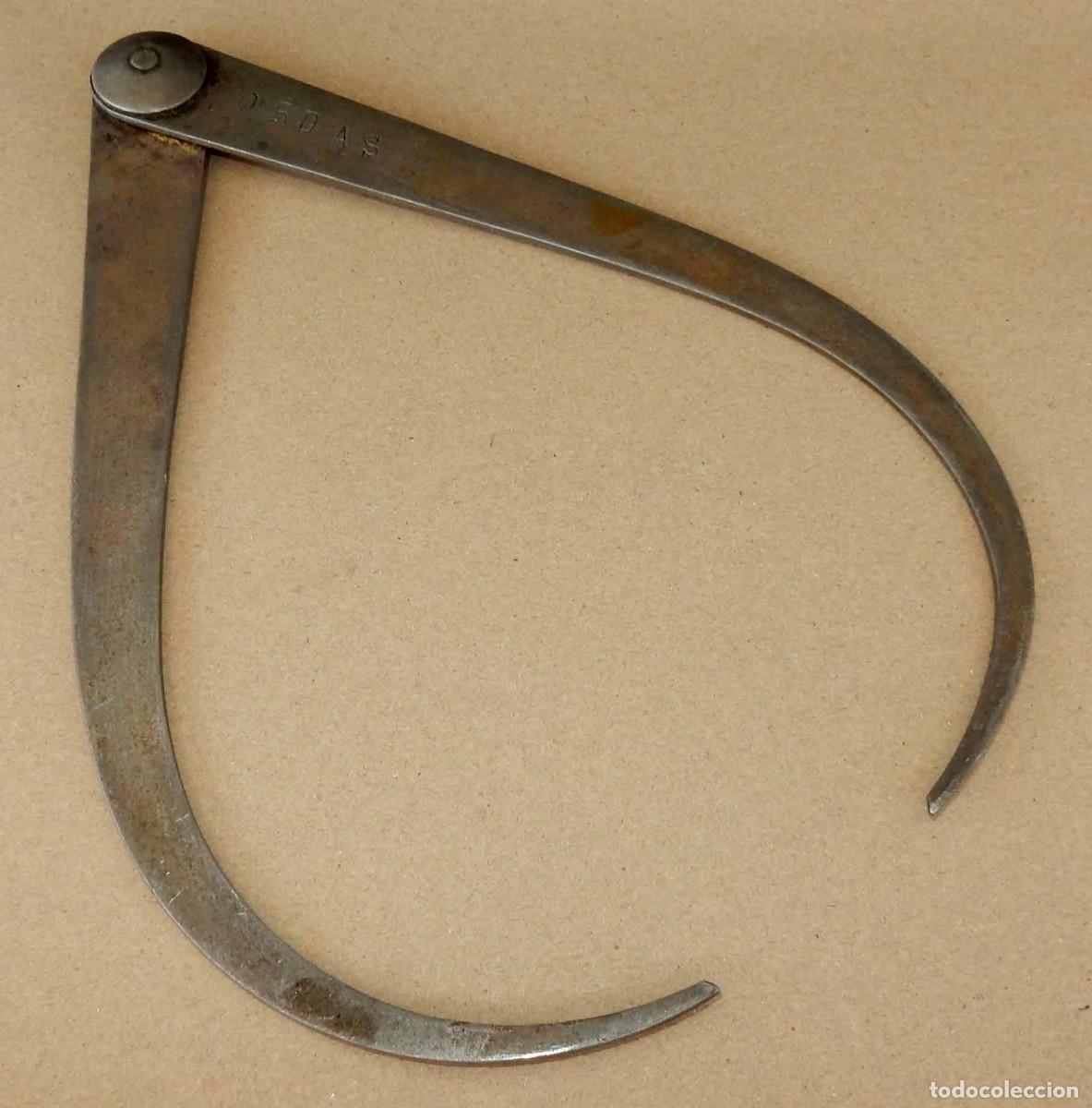 Antig&uuml;edades: Comp&aacute;s de taller antiguo - 22 cm - Foto 1