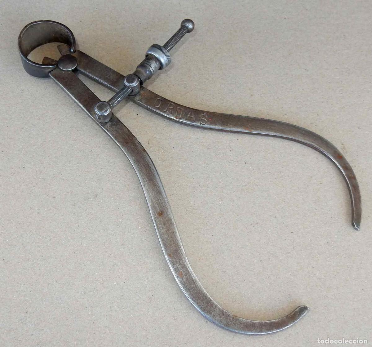 Antig&uuml;edades: Comp&aacute;s de taller antiguo - 17 cm - Foto 2