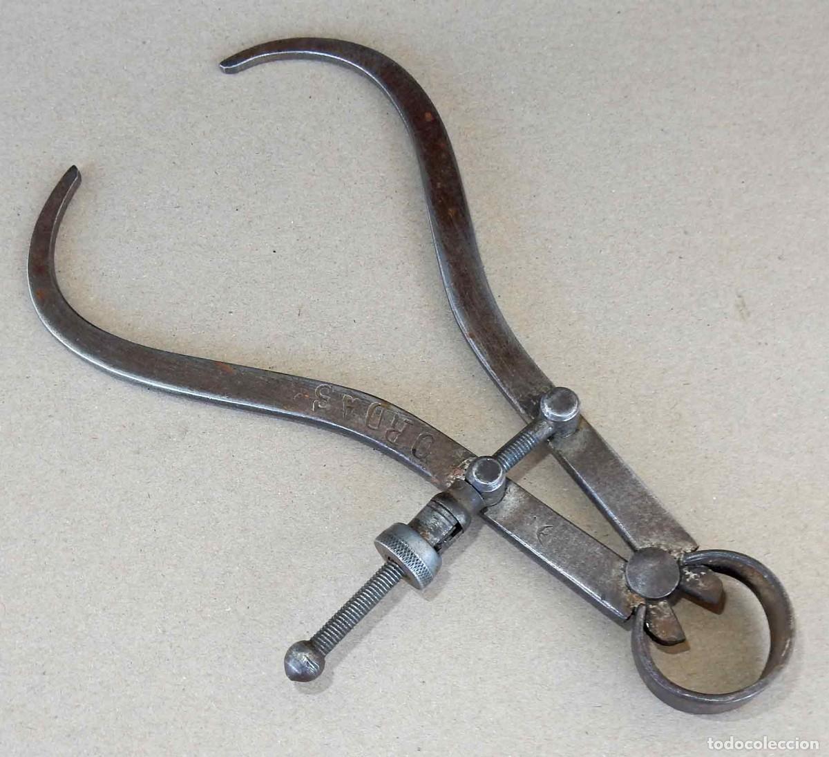 Antig&uuml;edades: Comp&aacute;s de taller antiguo - 17 cm - Foto 3
