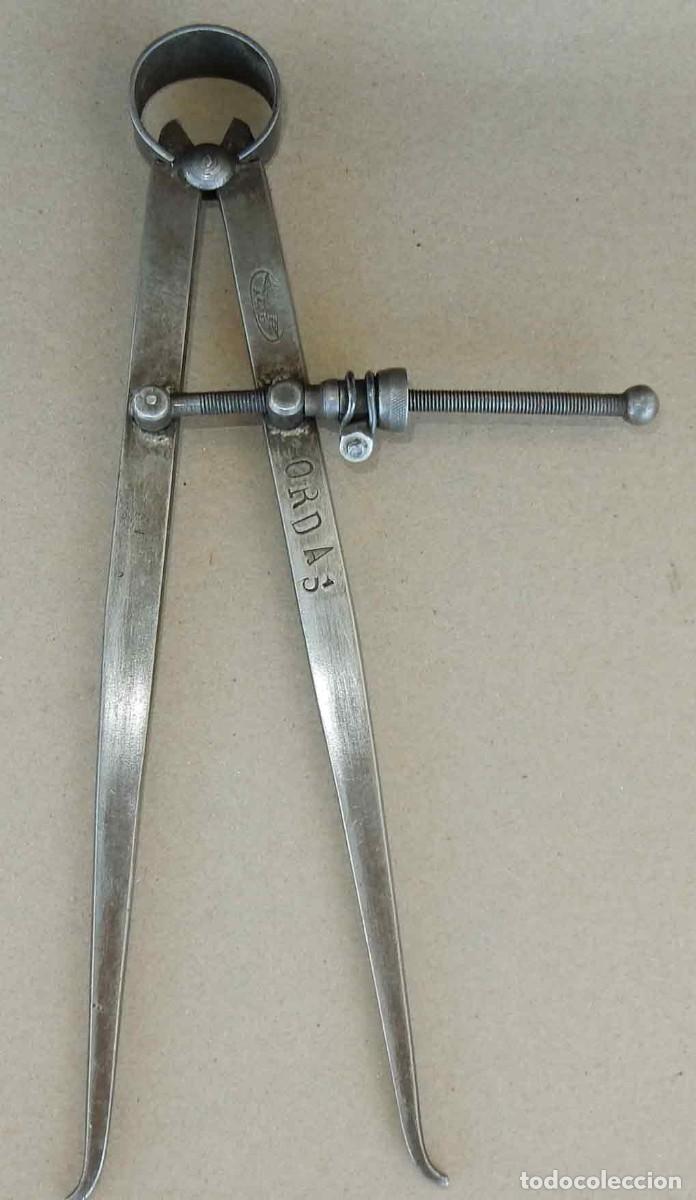 Antig&uuml;edades: Comp&aacute;s de taller antiguo - 22 cm - Foto 1