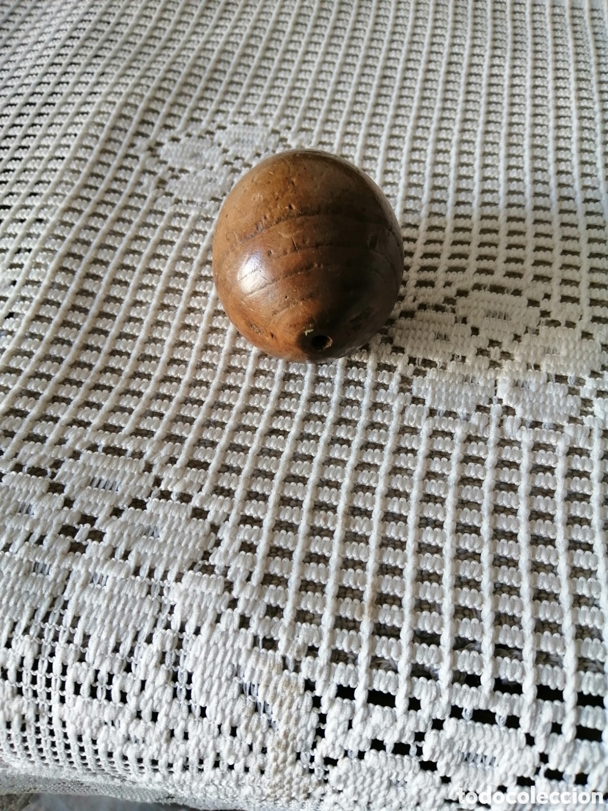 Antig&uuml;edades: HUEVO DE MADERA PARA ZURCIR - Foto 2