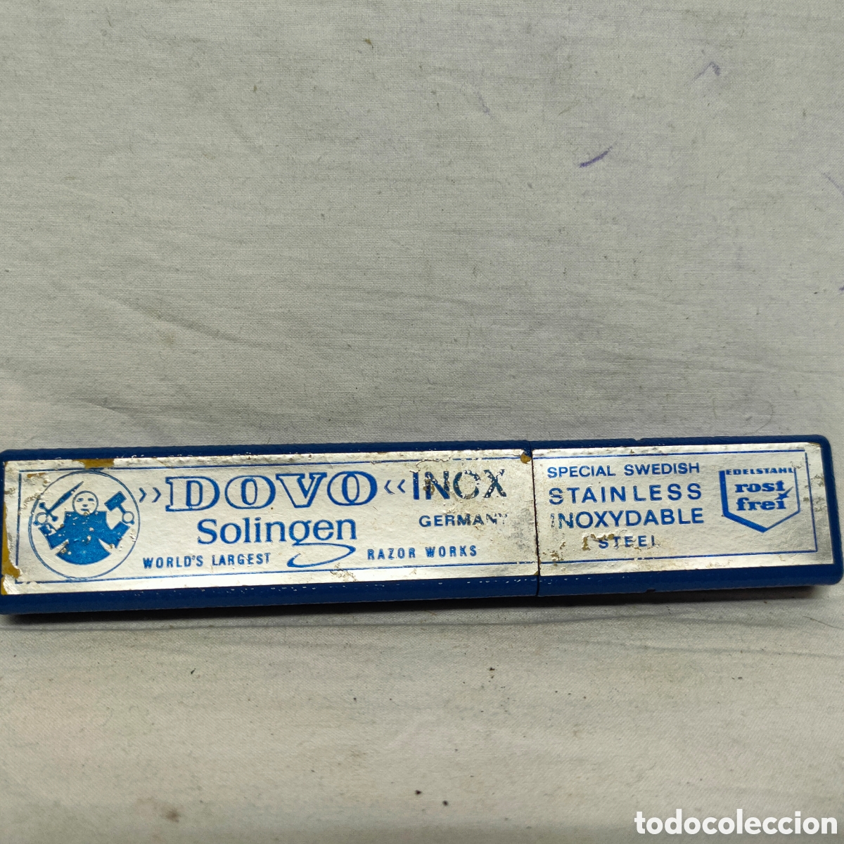 Antig&uuml;edades: FUNDA NAVAJA DE AFEITAR.DOVO SOLINGER.PLASTICO DURO. - Foto 1