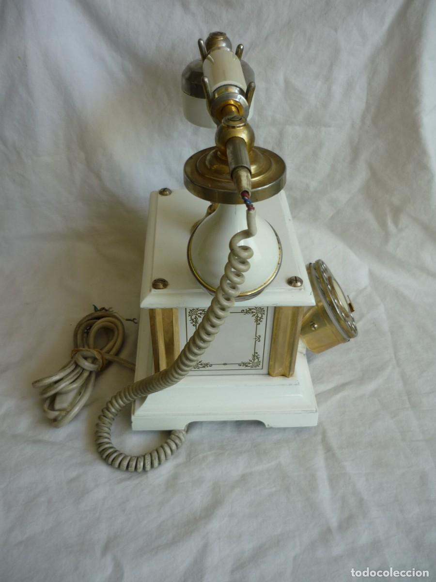 Tel&eacute;fonos: Antiguo tel&eacute;fono TELCER Cernusco Gold Plated - Foto 6