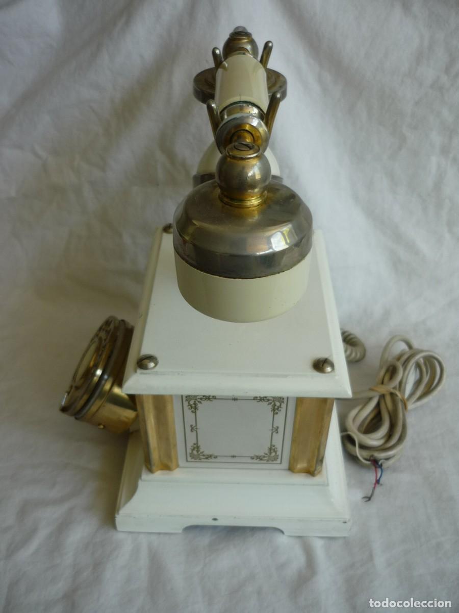 Tel&eacute;fonos: Antiguo tel&eacute;fono TELCER Cernusco Gold Plated - Foto 11