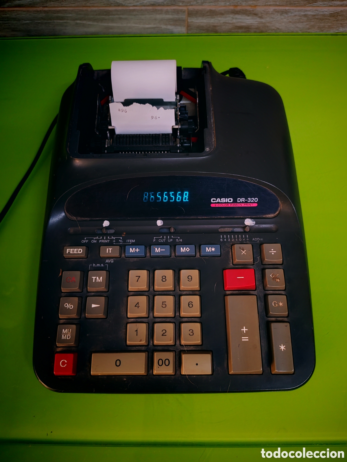 Antig&uuml;edades: Calculadora impresora casio Dr-320 - Foto 1