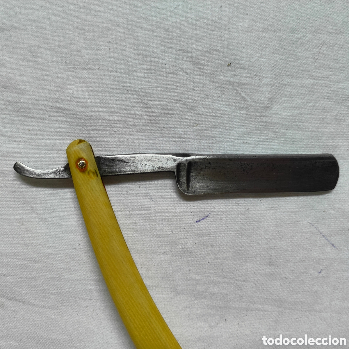 Antig&uuml;edades: NAVAJA DE AFEITAR.ANDRE DES PLAINES.BARBERO. - Foto 4