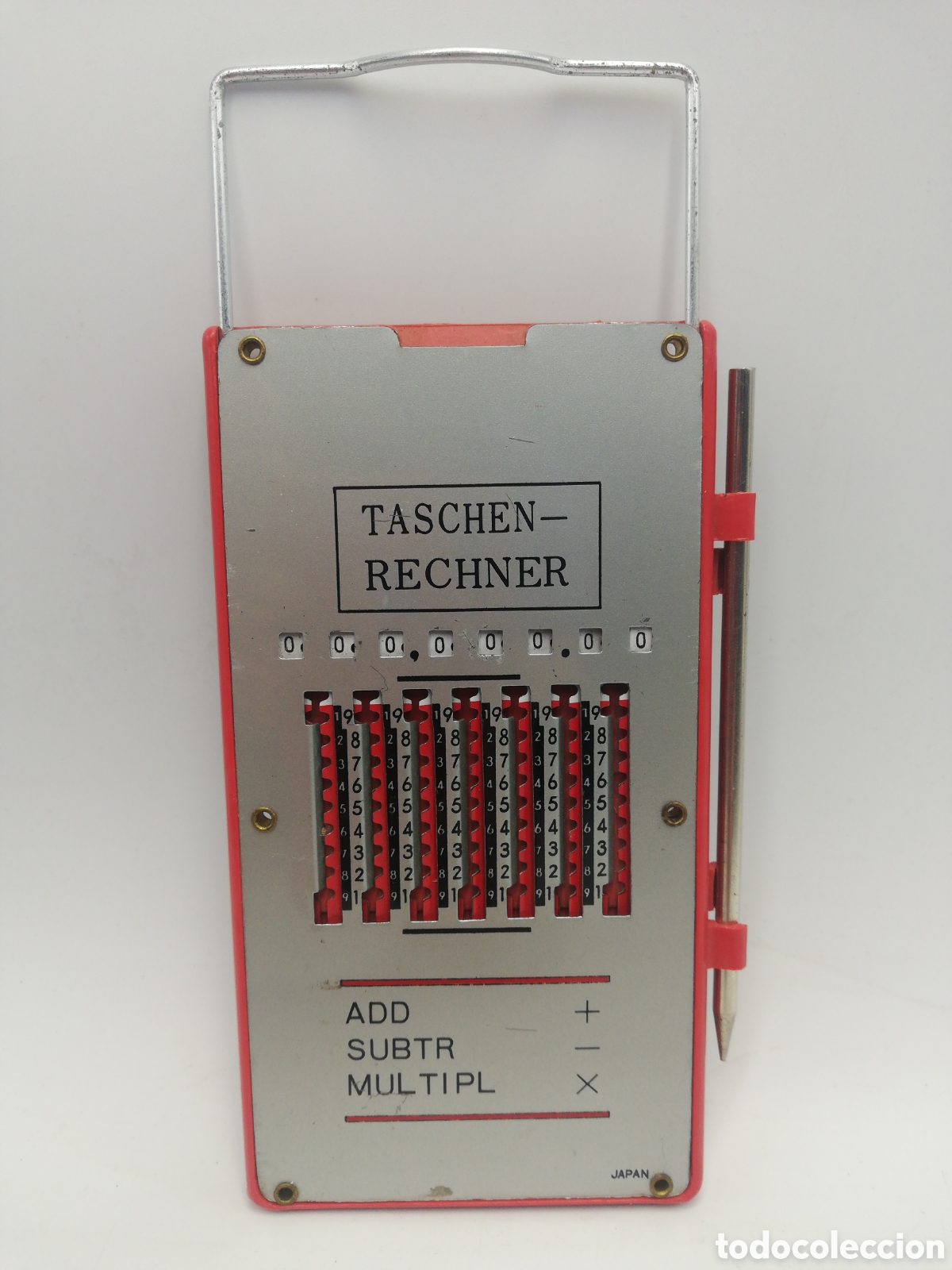 Antig&uuml;edades: Calculadora de bolsillo Taschen Rechner. - Foto 2