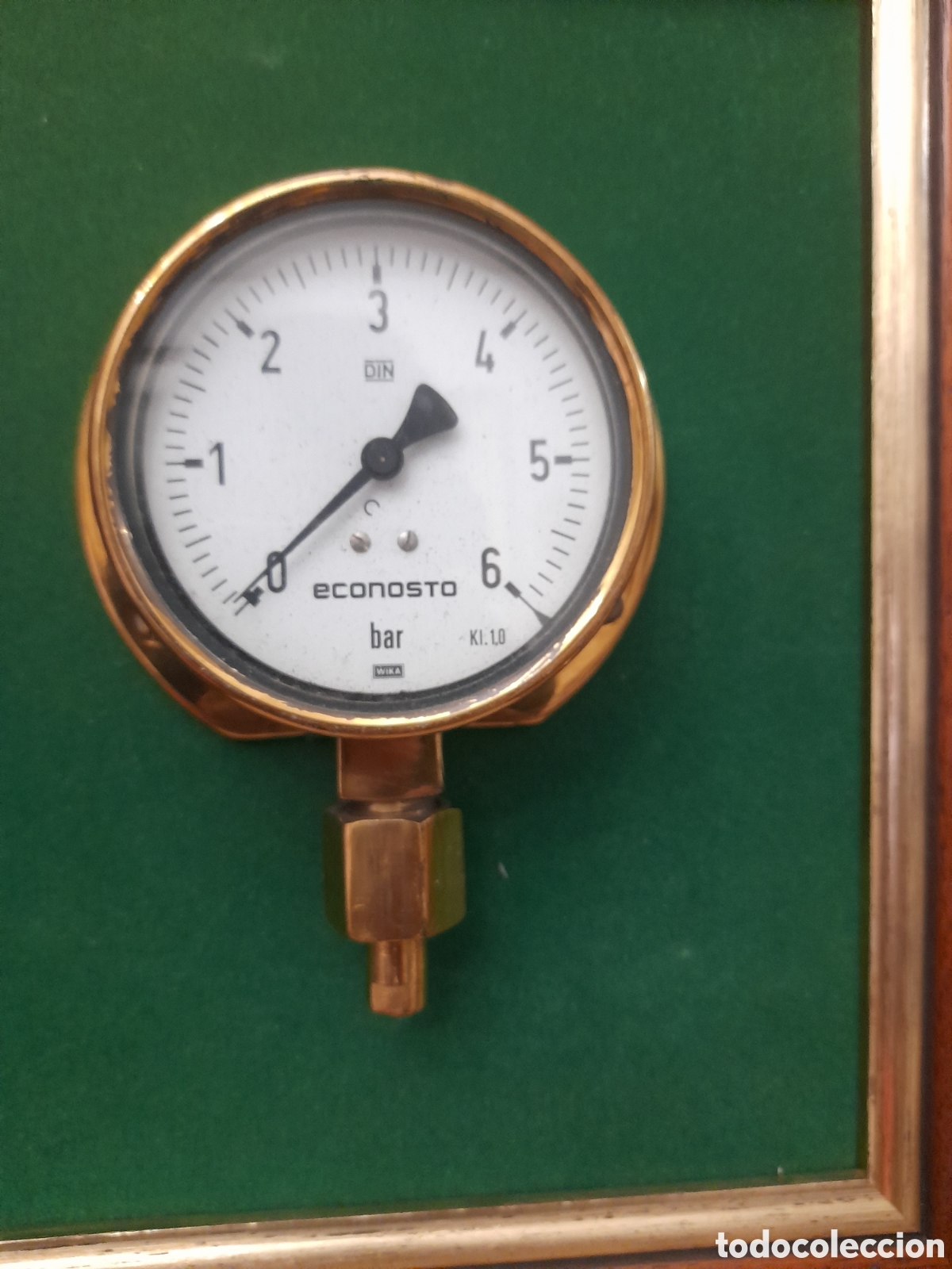 Antig&uuml;edades: Antiguo bar&oacute;metro Econosto, enmarcado - Foto 2
