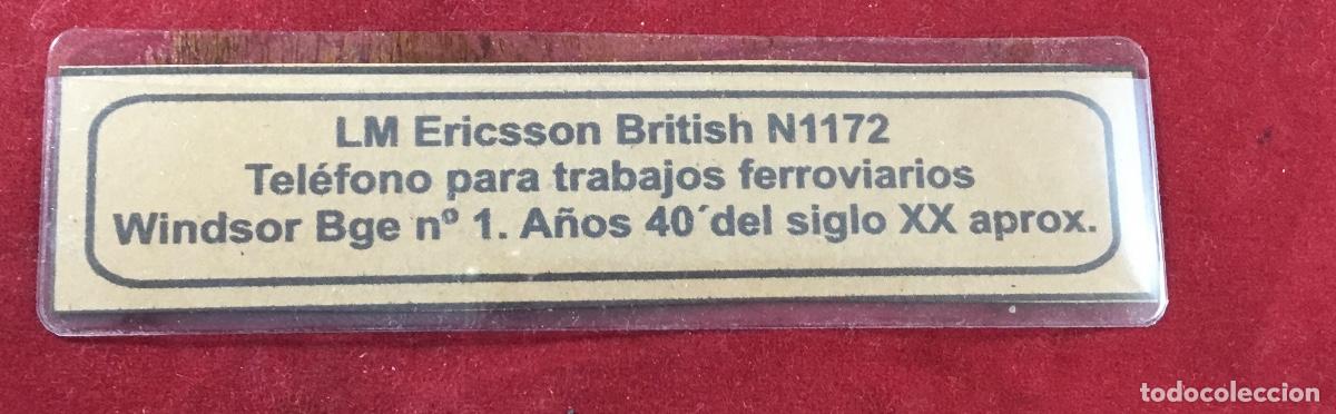 Tel&eacute;fonos: Antiguo tel&eacute;fono LM Ericsson British N1172 - Foto 22