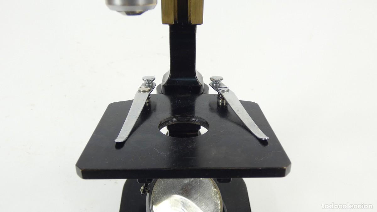 Antig&uuml;edades: ANTIGUO MICROSCOPIO BINOCULAR NACHET A&Ntilde;O 1920 BINOCULAR MICROSCOPE MIKROSKOP - Foto 7