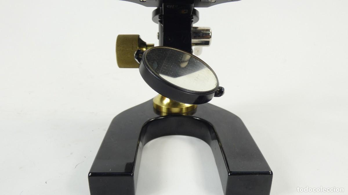 Antig&uuml;edades: ANTIGUO MICROSCOPIO BINOCULAR NACHET A&Ntilde;O 1920 BINOCULAR MICROSCOPE MIKROSKOP - Foto 8