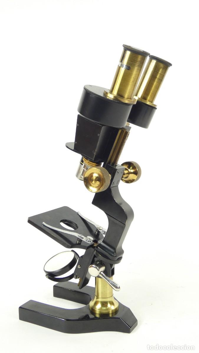 Antig&uuml;edades: ANTIGUO MICROSCOPIO BINOCULAR NACHET A&Ntilde;O 1920 BINOCULAR MICROSCOPE MIKROSKOP - Foto 12