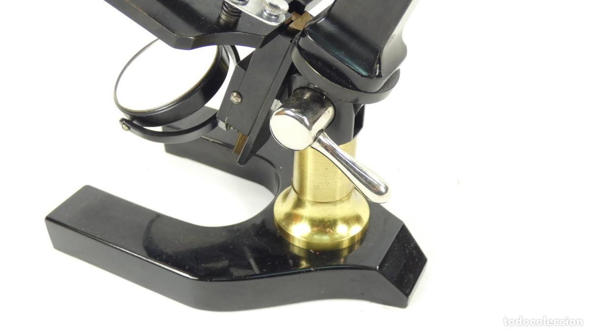 Antig&uuml;edades: ANTIGUO MICROSCOPIO BINOCULAR NACHET A&Ntilde;O 1920 BINOCULAR MICROSCOPE MIKROSKOP - Foto 13
