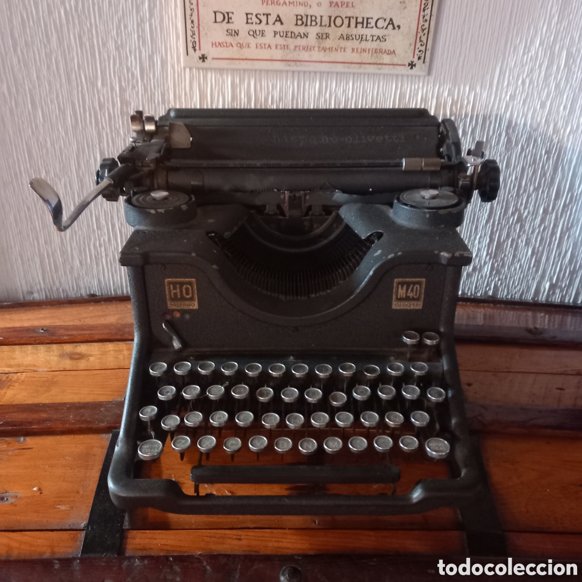 Antig&uuml;edades: M&aacute;quina de escribir &rdquo;Hispano-Olivetti&rdquo; (1930s) - Foto 1