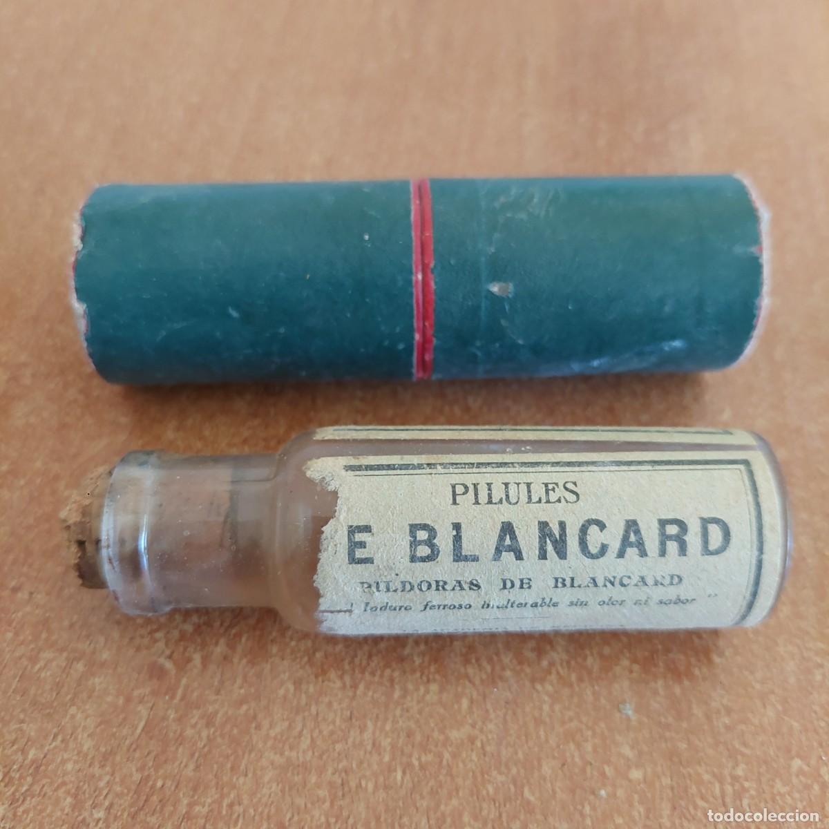 Antig&uuml;edades: Antiguo frasco de p&iacute;ldoras Blancard 1850 - Foto 1